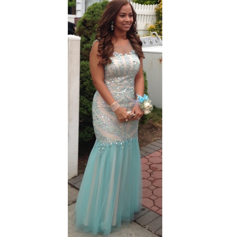 Blue mermaid dress